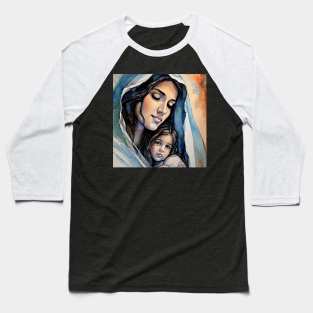 Holy Mary embracing for her son Baseball T-Shirt